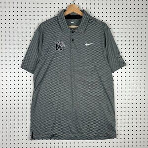 Memphis Tigers Nike Basketball Polo Large Penny 1 Cent PE Gray Black Checkered‎